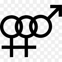 性别符号女性双性恋LGBT符号