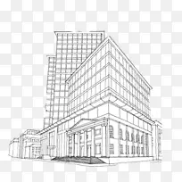 建筑素描-建筑