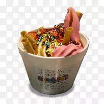圣代冷冻酸奶冰淇淋风味冰淇淋