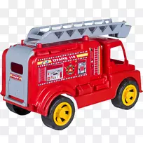 消防车模型消防队员梯车