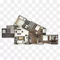 平面图建筑公寓住宅厂房-公寓