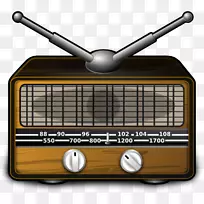古董无线电剪辑艺术-收音机