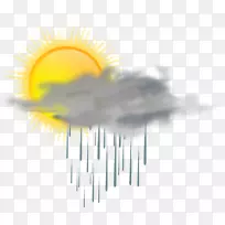 雨云天气剪辑艺术-雨