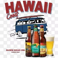 夏威夷欧胡t恤海滩-圣米格尔啤酒