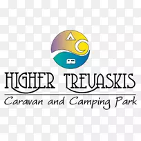 更高的Trevaskis商队&野营公园，康纳，营地，海勒，淋浴，商队公园