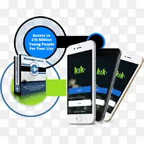 智能手机手持设备蜂窝网络通信-Kik信使