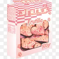 粉红m形甜饼