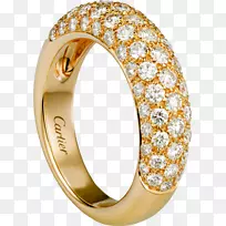 结婚戒指克拉亮卡地亚戒指