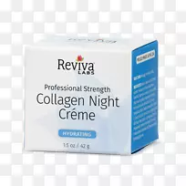 Reviva实验室胶原夜霜用于水化去角质乙醇酸-胶原蛋白