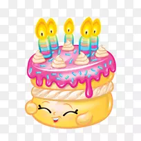 生日蛋糕纸杯蛋糕肖普金斯剪贴画-生日