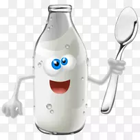 劣质牛奶早餐牛奶瓶-牛奶