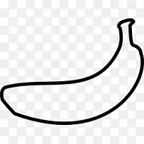 香蕉黑白剪贴画-香蕉家族