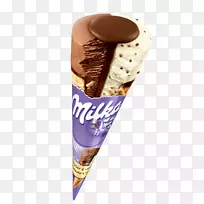 冰淇淋锥，米尔卡巧克力冰淇淋，玉米冰淇淋