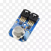 Arduino i 2，c型电位器传感器接线图-液化石油气气体