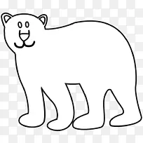 北极熊大熊猫动物画-北极熊