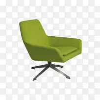 翼椅扶手脚部扶手-绿色扶手椅