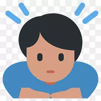 Emojipedia意为鞠躬词-表情符号