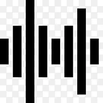 数字音频声波计算机图标.波形