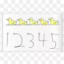 鸭嘴鹅半鸟鸭手写体数字