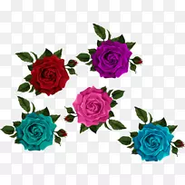 花园玫瑰，甘蓝，玫瑰，切花，剪花艺术