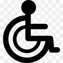 国际通行标志轮椅残疾剪贴画.轮椅
