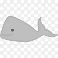 海洋鲸目灰鲸白鲸剪贴画-海