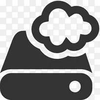 云存储计算机图标云计算计算机数据存储文件托管服务云计算