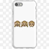 iPhone6iPhone4s iphone 7表情符号iphone 5c-三只聪明的猴子