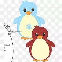 企鹅毡纸工艺图案-企鹅