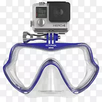 潜水和潜水面具潜水设备水下潜水-GoPro相机PNG