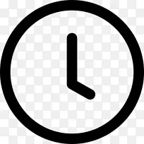 计算机图标时间和考勤时钟符号-信息