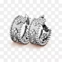 耳环van Cleef&Arpels珠宝珍珠钻石珠宝