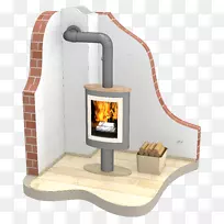 烟囱壁炉直径热泵-烟囱