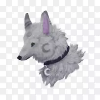 灰狼皮毛野生动物-银色月亮