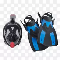 潜水和潜水面罩潜水设备潜水和游泳鳍潜水面罩