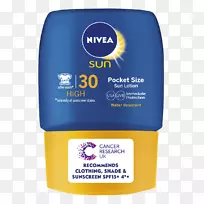 防晒霜Nivea护肤因子太阳化妆品-防晒霜