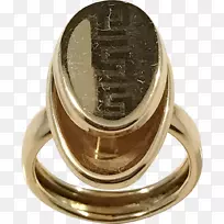 Arezzo戒指金银体珠宝戒指