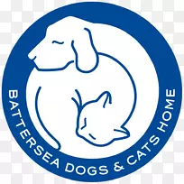 巴特西犬和猫家兽医-蓝色标志