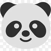 熊猫着色书-表情符号