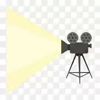 社交媒体广告剪贴画放映机