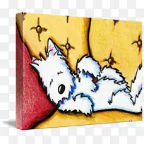 西部高地白狗，凯伦猎犬，铁丝猎犬，狐狸猎犬，雪莲猎犬，卡通犬-西部高地猎犬
