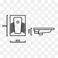 纸车白色标志-蹲式厕所