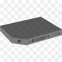 橙色Livebox调制解调器路由器计算机图标剪辑艺术符号