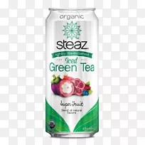 绿茶冰茶有机食品果汁绿茶冰块
