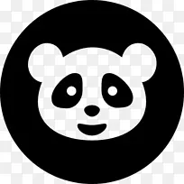 大熊猫电脑图标符号谷歌熊猫符号