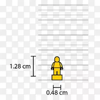 迷你乐高微型图形乐高建筑品牌-高度测量