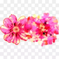 花卉设计切花开粉红色m-花