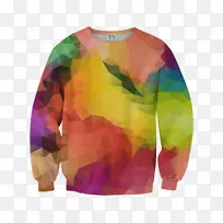 套头衫毛衣蓝色衣服.t恤