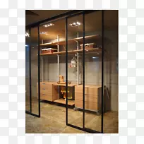 陈列柜，隔板，玻璃衣柜，架子，玻璃