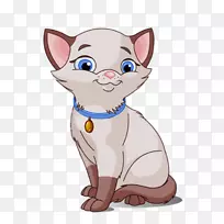 暹罗猫-免费剪贴画-卡通猫